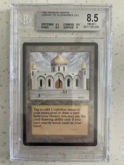 1x Library of Alexandria - Arabian Nights - BGS 8.5 - NM - MTG - Image 1