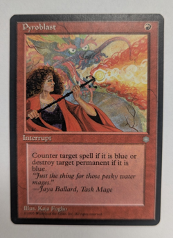 Magic Mtg Ice Age Pyroblast lightly played - Image 1