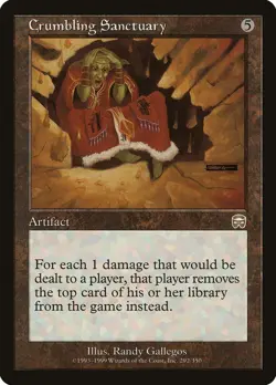 MTG - Crumbling Sanctuary - Mercadian Masques - X1 - (LP) - - Image 1