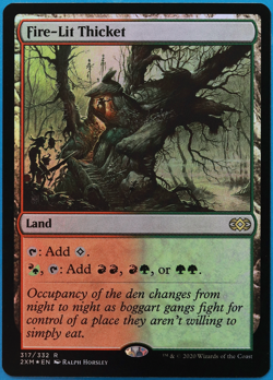 Fire-Lit Thicket FOIL Double Masters NM Land Rare MTG CARD (ID# 500220) ABUGames - Image 1