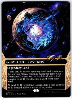 Gemstone Caverns (Borderless) - Edge of Eternities - Steller Sights - MTG - Image 1