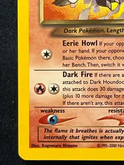 Dark Houndoom 7/105 Pokemon Card TCG Neo Destiny Holo SET BREAK - Image 5