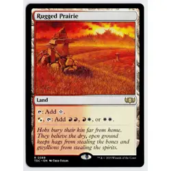 MTG Rugged Prairie Commander Tarkir Dragonstorm Rare NM - Image 1