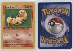 Growlithe 1st Ed. Pokemon Neo Destiny #68 2002 sq1 - Image 3