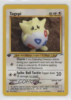 Togepi 1st Ed. Pokemon Neo Destiny #56 2002 1j5g - Image 1