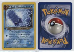 Dark Omanyte 1st Ed. Pokemon Neo Destiny #37 2002 1j5g - Image 3