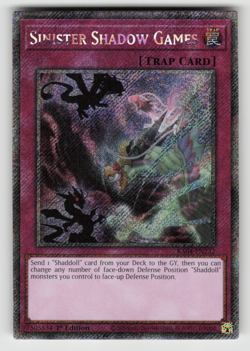 Sinister Shadow Games Yugioh RA04-EN232 Platinum Secret Rare PSR NM - Image 1