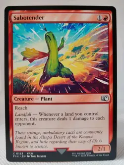 Magic MTG - Sabotender - Final Fantasy - NMINT #0153 - Image 1