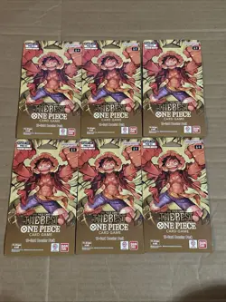 One Piece TCG Card Game English PRB-01 The Best Sleeved Boosters New Lot Of 6 - Image 1