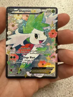2013 Pokemon Card Shaymin EX RC21/RC25 Legendary Treasures Radiant Collection HP - Image 2