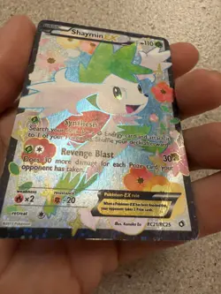 2013 Pokemon Card Shaymin EX RC21/RC25 Legendary Treasures Radiant Collection HP - Image 3