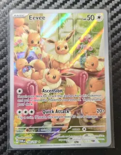 Eevee 188/167 Twilight Masquerade IR Holo Pokemon Card NM Condition - Image 1