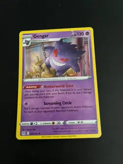 Gengar 066/196 Sword Shield Lost Origin Holo Pokemon Trading Card TCG - Image 1