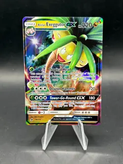 Alolan EXEGGUTOR 74/111 Crimson Invasion NM Ultra Rare Pokemon Card - Image 1