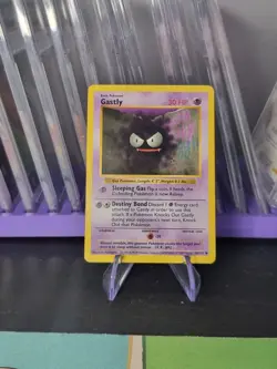 (4) Pokemon Cards: Base Set Shadowless Common: Gastly 50/102 - Image 1