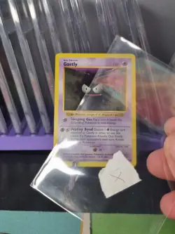 (4) Pokemon Cards: Base Set Shadowless Common: Gastly 50/102 - Image 3