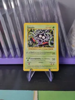 (2) Shadowless Tangela 66/102 Base Set Pokemon Card WOTC - Image 1