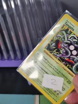 (2) Shadowless Tangela 66/102 Base Set Pokemon Card WOTC - Image 3
