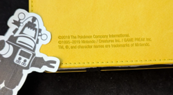 2019 Ultra Pro Yellow Pikachu PRO-Binder Leather 9 Pocket Strap Pokemon Cards - Image 3