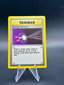Pokemon Trainer Energy Retrieval NM/LP 81/102 Base Set Common 1999 Trading Card - Image 1