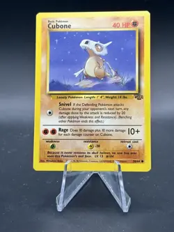 Cubone LP/NM 50/64 Common Jungle Set Unlimited WOTC Trading Card LP/NM 1999 - Image 1