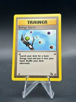 Energy Search Unlimited Trainer LP/NM 59/62 Common Fossil WOTC Trading Card - Image 1