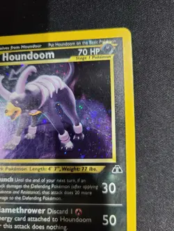 Pokemon TCG WOTC Card Houndoom Neo Discovery Set Holo Foil #4/75 LP+ - Image 3