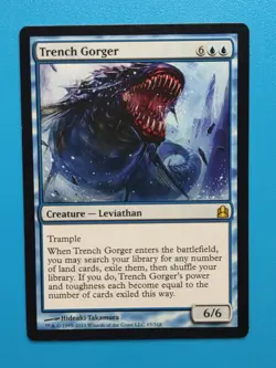 MTG 1x Trench Gorger LP Commander Magic - Image 1