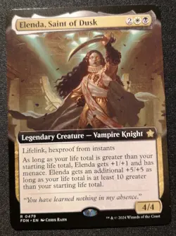 Elenda, Saint Of Dusk - Extended Art - FDN - MTG - EN - NM - 0479 - Image 1