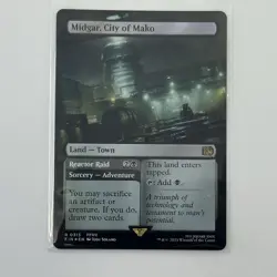 Midgar, City of Mako Borderless Foil Final Fantasy MTG LP - Image 1
