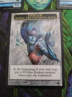 Kiora, the Crashing Wave emblem + 2 Kraken 9/9 tokens. Edh Cube - Image 3