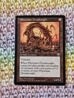 Phyrexian Dreadnought Mirage Magic: The Gathering NM , Never Played - Image 1