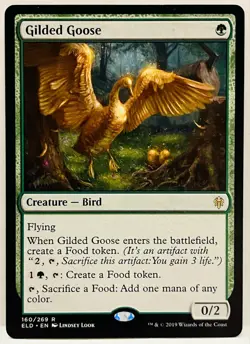 Gilded Goose #160 Throne of Eldraine MTG Near Mint Rare - Image 1