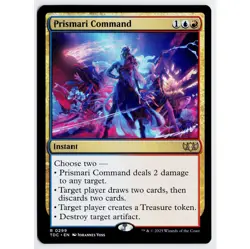 MTG Prismari Command Commander Tarkir Dragonstorm Rare NM - Image 1