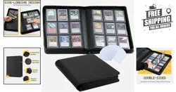 9-Pocket Toploader Card Binder for Trading Cards - Black Edition - Image 2
