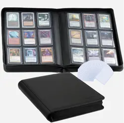 9-Pocket Toploader Card Binder for Trading Cards - Black Edition - Image 3