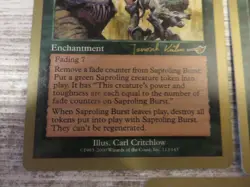 3x Saproling Burst - World Championship Deck WCD - NM/EX - English - MTG - Image 2