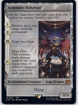 Summon: Bahamut (Final Fantasy) [FIN] (MTG) Magic 001 - Image 1