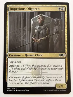MTG Ravnica Allegiance Imperious Oligarch 184/259 NM - Image 1