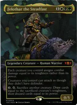 Felothar the Steadfast (Borderless) M Commander: Tarkir: Dragonstorm 4 NM - Image 1