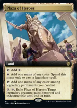 MTG | Plaza of Heroes (Extended Art) [Dominaria United] Near Mint - Image 1