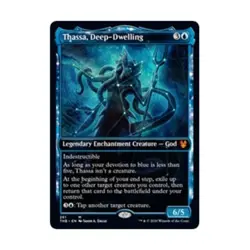 WOTC MtG Theros Beyond Death Thassa, Deep-Dwelling (Showcase) (MR) NM - Image 1