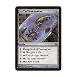 WOTC MtG The List Staff of Domination (R) NM - Image 1