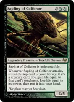 MTG Sapling of Colfenor - Foil, Eventide, Near Mint, English - Image 1