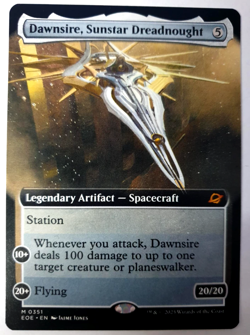 MTG Edge of Eternities - Dawnsire, Sunstar Dreadnought - Extended Mythic 0351 NM - Image 1
