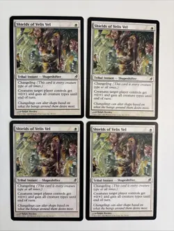 SHIELDS OF VELIS VEL X4 4 4X Lorwyn MTG Magic the Gathering Cards - Image 1