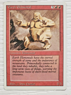 1994 MTG Earth Elemental Revised 3rd Edition Vintage Magic The Gathering Card - Image 1