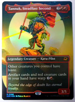 MTG Edge of Eternities - Tannuk, Steadfast Second - FOIL Borderless - Mythic NM - Image 1