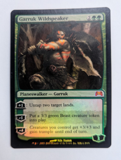 Magic Mtg FOIL Media Promo Garruk Wildspeaker near mint - Image 1