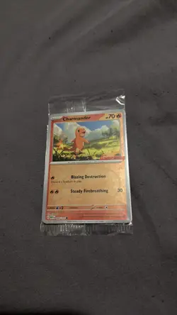 Pokemon TCG Charmander MEW 004/165 GameStop Stamped Promo Card Factory Sealed - Image 1